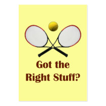 Right Stuff Tennis Business Cards