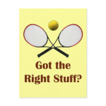 Right Stuff Tennis Postcard