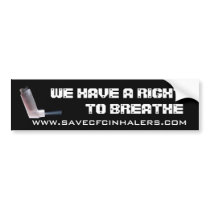 Right to Breathe Bumper Sticker