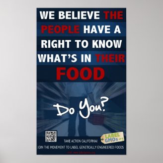 Right to Know Poster - 11x18" - LabelGMOs.org