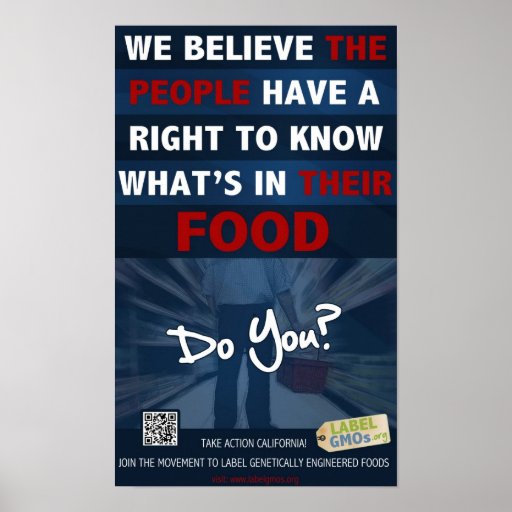 Right to Know Poster - 11x18" - LabelGMOs.org