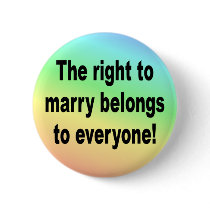 RIGHT TO MARRY buttons by WanderingWomyn RIGHT TO MARRY buttons