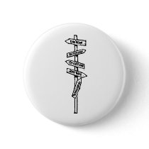 Right Way Pinback Button