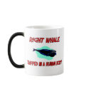Right Whale trapped in a human body mugs