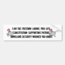 Right Wing Extremist Bumper Sticker