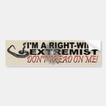 RIGHT-WING EXTREMIST BUMPER STICKERS