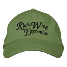 Right Wing Extremist Embroidered Baseball Caps