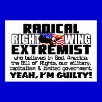 Right Wing Extremist! posters