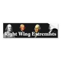 Right Wing Extremists Bumper Sticker