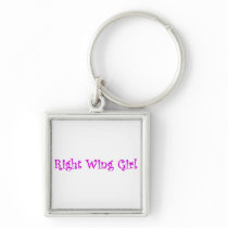 Right Wing Girl Keychain