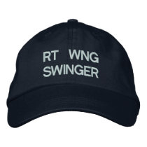 Right Wing Swinger Embroidered Hat embroidered hats