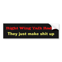 Right Wing Talk Radio Bumper Sticker