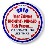 Right-winged Extremist Pinback Button