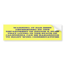 RIGHT WINGER BUMPERSTICKER