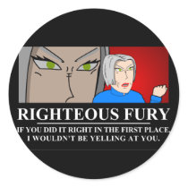 Righteous Fury Demotivator Sticker