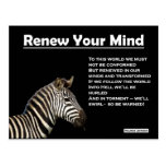 RIGHTEOUS RHYMES - Renew Your Mind - Postcard