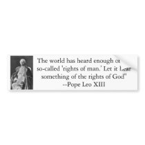 Right's of God bumper sticker bumper stickers