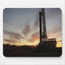 Rigs at sunraise mousepads