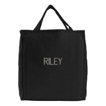 RILEY - Simple Monogrammed Tote Bag