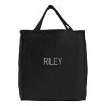 RILEY - Simple Monogrammed Tote Bag
