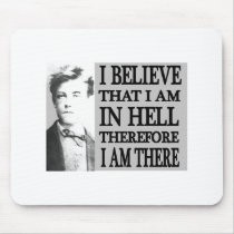 Rimbaud in Hell Mouse Pads