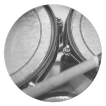 Rims Lug Nut Drumstick Tom picutre Party Plate