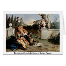 Rinaldo And Armida By Giovanni Battista Tiepolo Greeting Cards