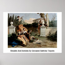 Rinaldo And Armida By Giovanni Battista Tiepolo Posters
