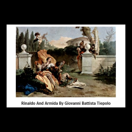 Rinaldo And Armida By Giovanni Battista Tiepolo Posters