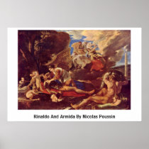 Rinaldo And Armida By Nicolas Poussin Print
