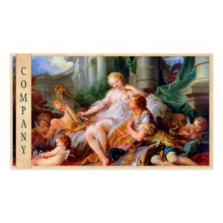 Rinaldo and Armidanude act lady Francois Boucher Business Card Template