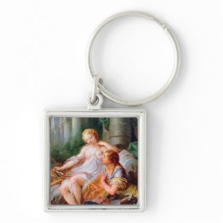 Rinaldo and Armidanude act lady Francois Boucher Keychains