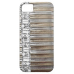 Rinestones Silver & Gold  faux Leather IPHONE CASE iPhone 5 Case