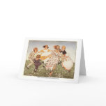 Ring A-Round a Rosie Nursery Rhyme - Card