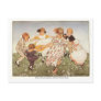 postcard, mother goose, ring a round a rosie,
