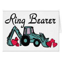 Ring Bearer Backhoe Card