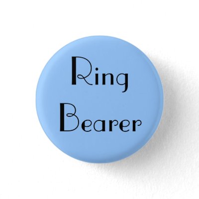Ring Bearer Pinback Button