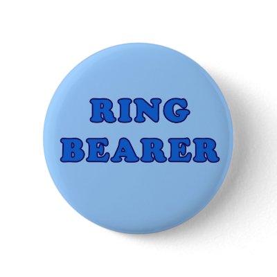 Ring Bearer Buttons