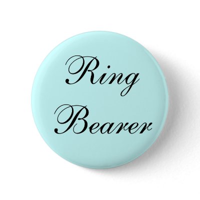 Ring Bearer Button