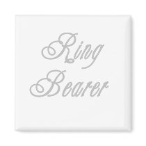 Ring Bearer Classy Grays Fridge Magnets