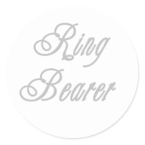 Ring Bearer Classy Grays stickers by weddingsareus Ring Bearer Classy Grays stickers