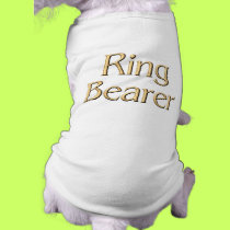 Ring Bearer dog t-shirt pet clothing by wedding_tshirts Ring Bearer dog t-shirt pet clothing