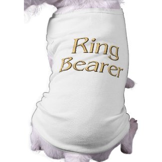 Ring Bearer dog t-shirt petshirt