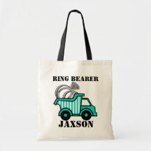 Ring Bearer Dump Truck Bags