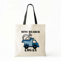 Ring Bearer Dump Truck Blue bags