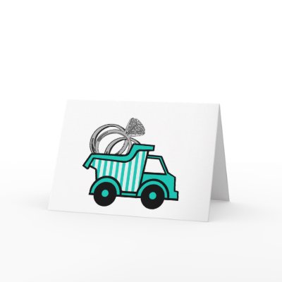Ring Bearer Dump Truck Cards