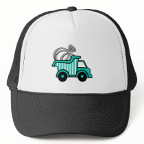 Ring Bearer Dump Truck Trucker Hats