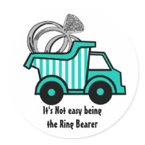 Ring Bearer Dump Truck Stickers