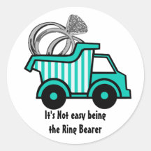 Ring Bearer Dump Truck Stickers