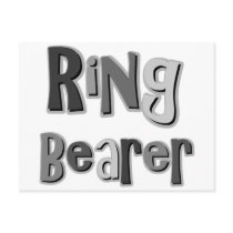 Ring Bearer Gray Postcards